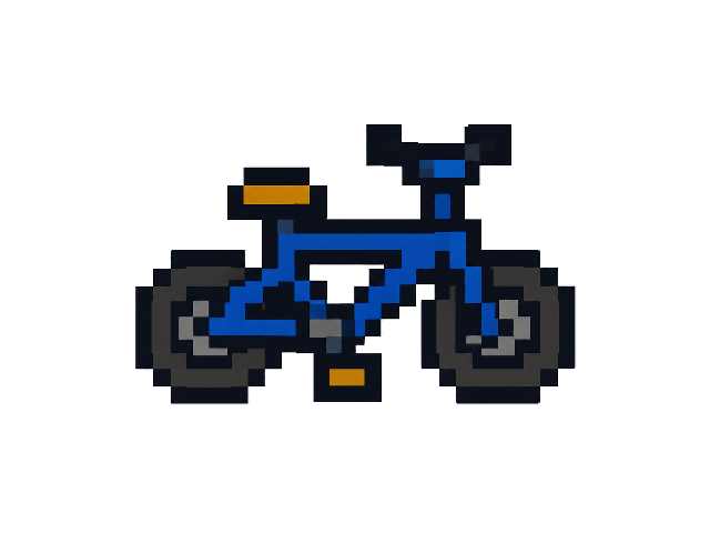 Bike on the lawn